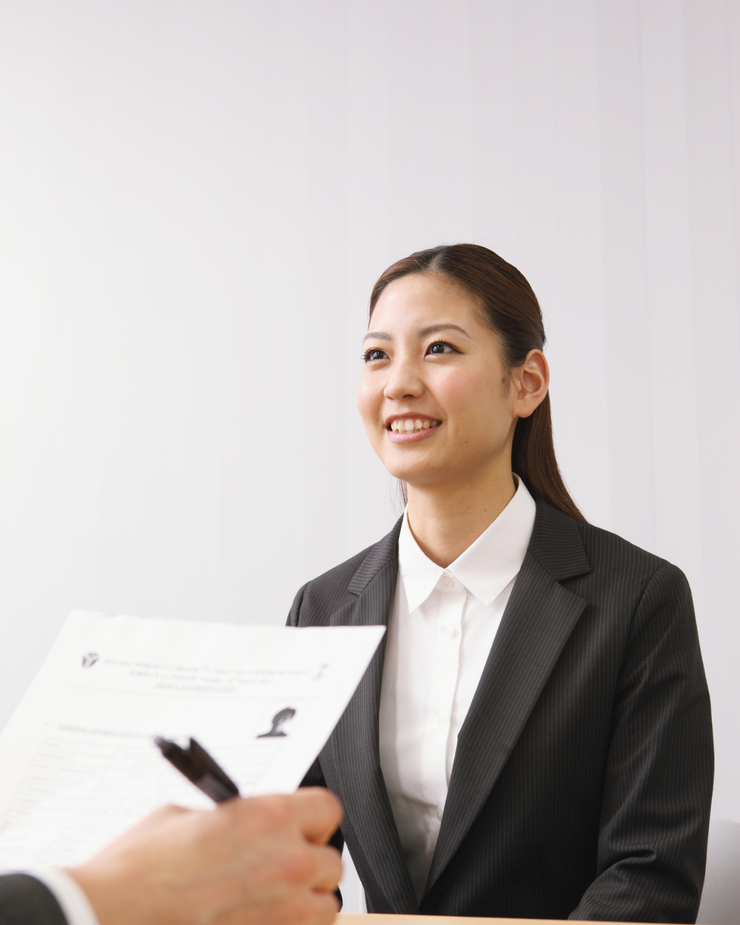 Professional conducting primary market research interview