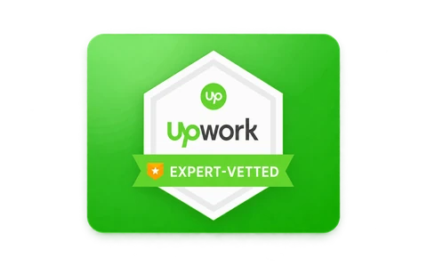 Upwork Expert-Vetted credential, Justin Abrams