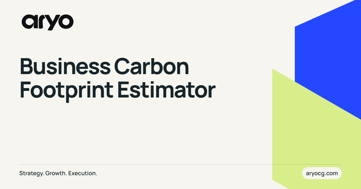 Business Carbon Footprint Estimator | Aryo